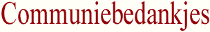 communiebedankjes